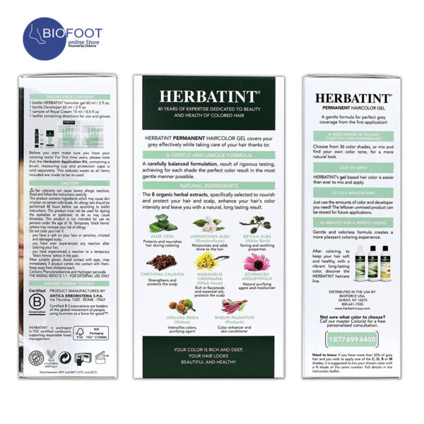 Herbatint Permanent Hair Colour Gel 3N Dark Chestnut 150ml - Image 4