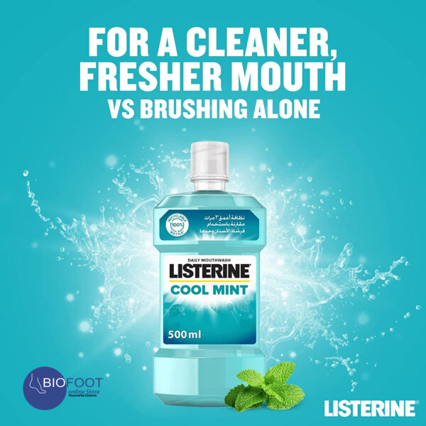 Listerine Cool Mint Daily Mouthwash Mint 500ml - Image 2