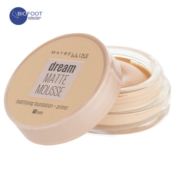 Maybelline Dream Matte Mousse Foundation 21 Nude 18ml - Image 2
