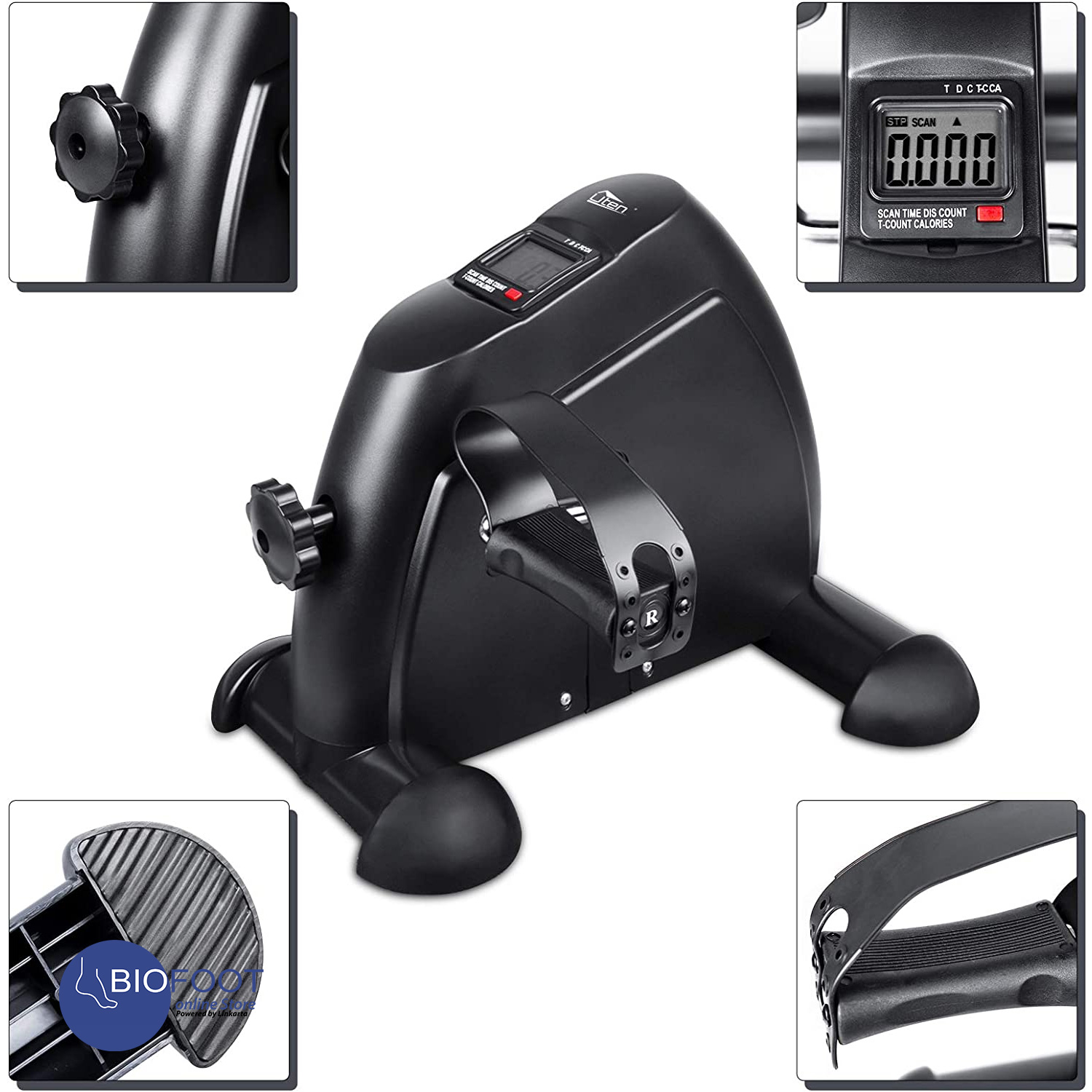 exerpeutic motorized leg and arm pedal exerciser mini exercise bike with bonus mat