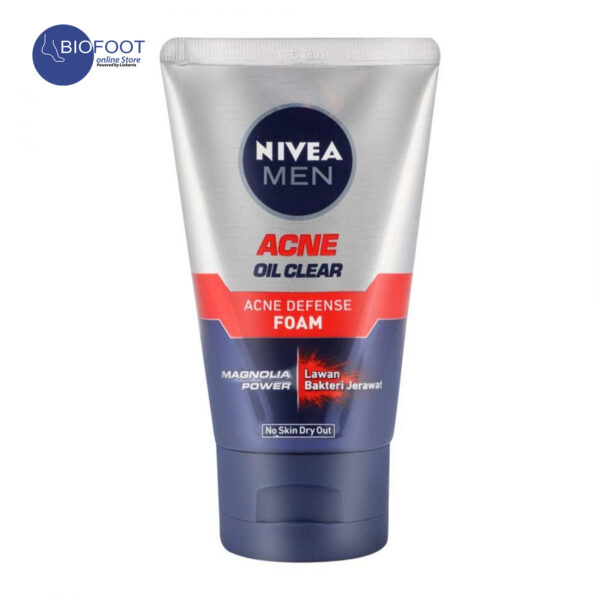 Nivea Men Acne Oil Clear Acne Defense Foam 100ml