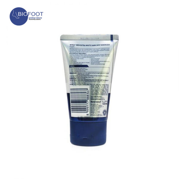 Nivea Men Extra White 10X Dark Spot Minimizer Foam 100ml - Image 2
