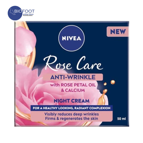 Nivea Night Cream Rose Touch Anti Wrinkle 50ml - Image 2