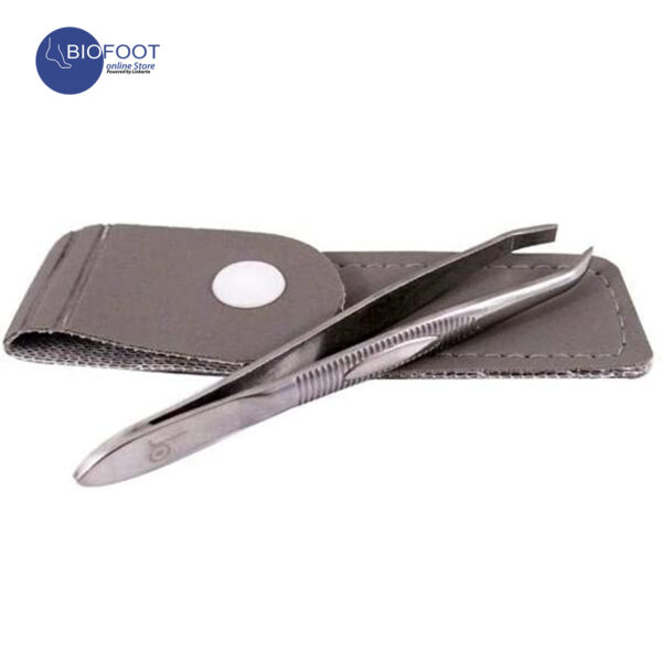 Or Bleu CT-408 Square Tip Tweezers(Non-Slip Grip) - Image 2