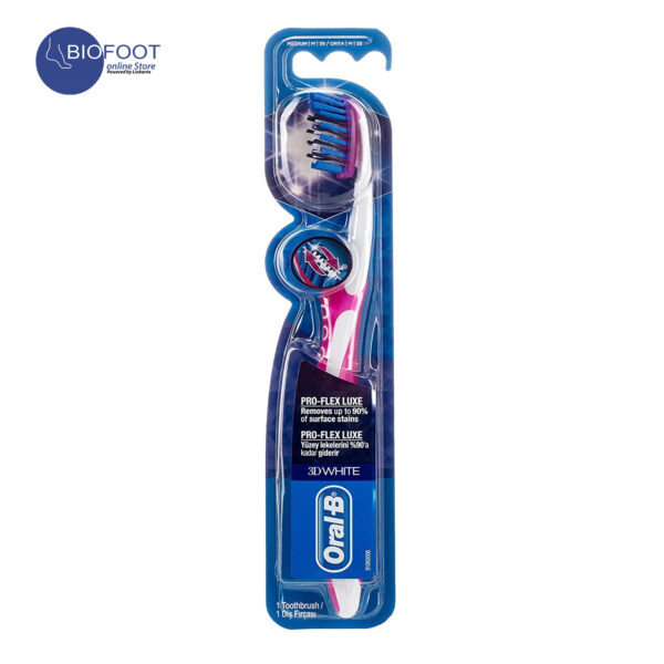 Oral B 3D White Proflex Luxe Toothbrush Medium 38
