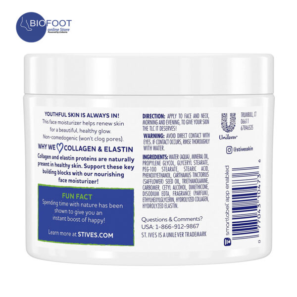 St Ives Renewing Moisturizer Collagen & Elastin 283g - Image 3