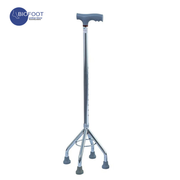 Adjustable Aluminum Quad 4-Legged Cane Stick
