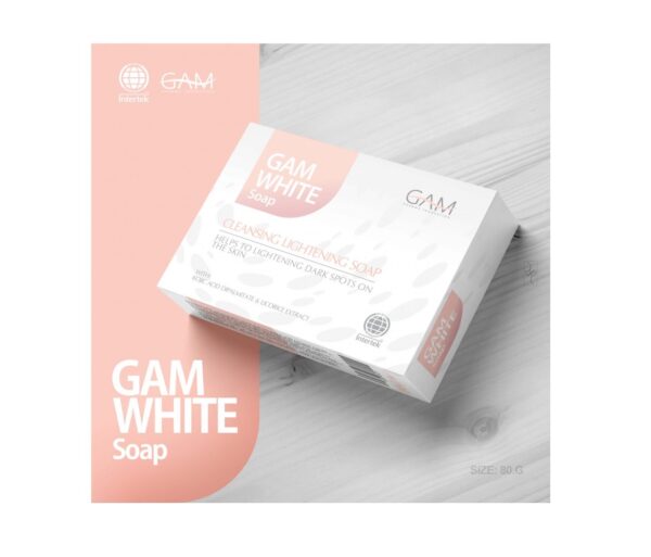GAM White Cleansing Lightening Soap 85g - Image 2