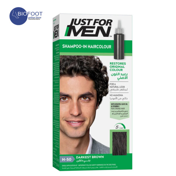 Just For Men Shampoo Darkest Brown H-50