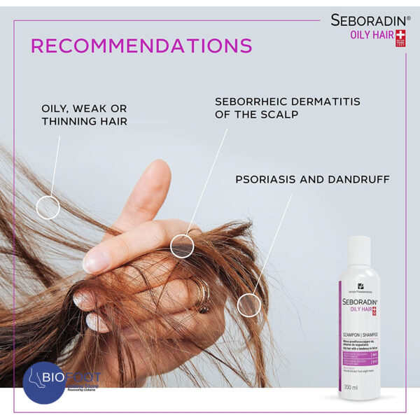 Seboradin Oily Hair Shampoo 200ml - Image 2