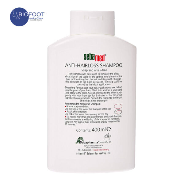 SEBAMED ANTI HAIRLOSS SHAMPOO 400ML - Image 3