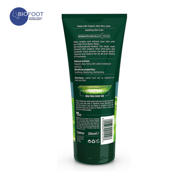 Aloe Pura Organic Aloe Vera Body Wash 200ml - Image 2