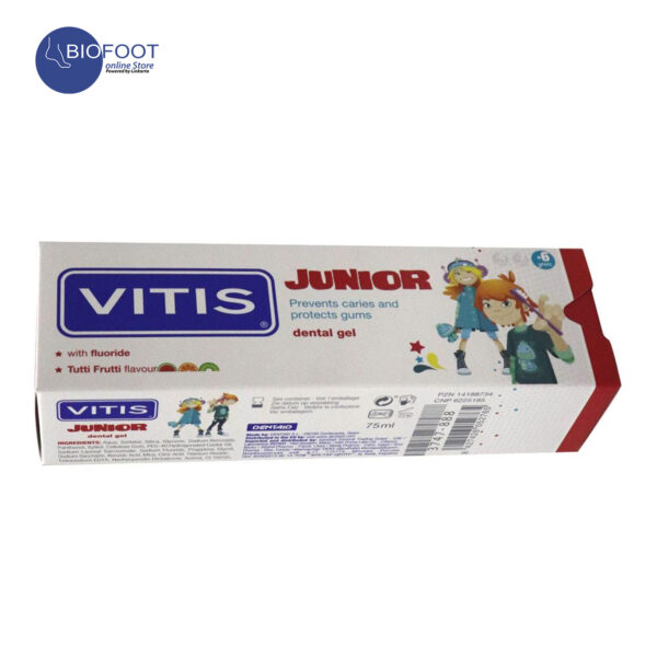 VITIS Junior Dental Gel 75ml - Image 2