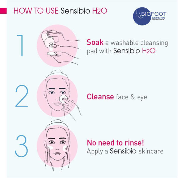 BIODERMA Sensibio H2O Make Up Removing Micellar Water, 500Ml With Pump - Image 3