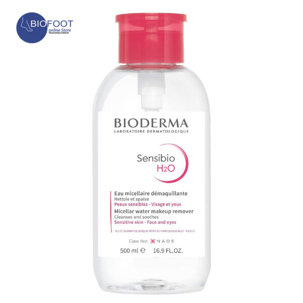 BIODERMA Sensibio H2O Make Up Removing Micellar Water, 500Ml With Pump