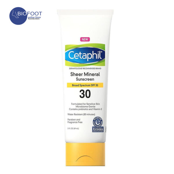 Cetaphil Sheer Mineral Sunscreen Broad Spectrum SPF30 89ml