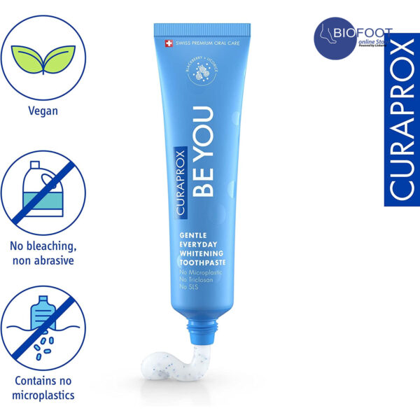 Curaprox Be You BlackBerry + Licorice Gentle Everyday Whitening T/P 60ml - Image 3