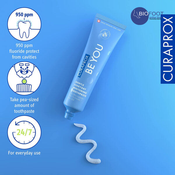 Curaprox Be You BlackBerry + Licorice Gentle Everyday Whitening T/P 60ml - Image 5
