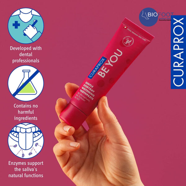 Curaprox Be you Gin Tonic + Persimmon  Gentle Everyday Whitening T/P 60ml - Image 4