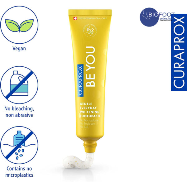Curaprox Be You Grapefruit + Bergamot Gentle Everyday Whitening T/P 60ml - Image 3