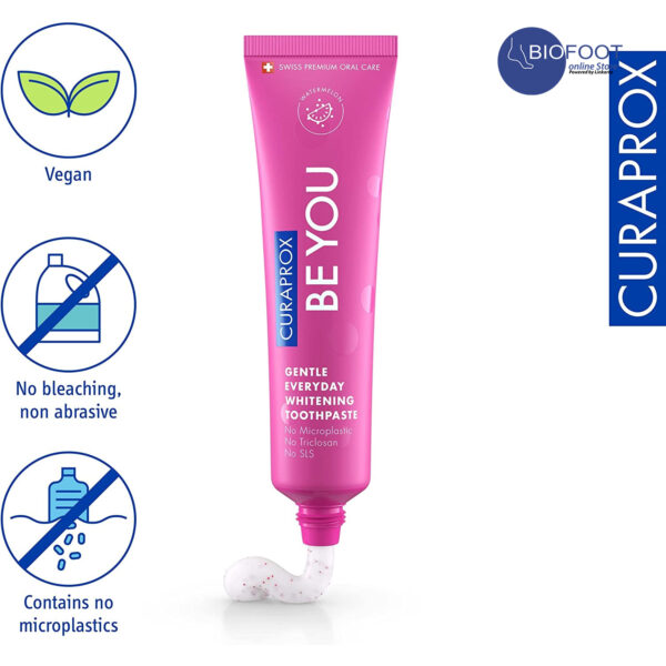 Curaprox Be You Watermelon Gentle Everyday Whitening T/P 60ml - Image 3