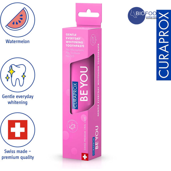 Curaprox Be You Watermelon Gentle Everyday Whitening T/P 60ml - Image 2
