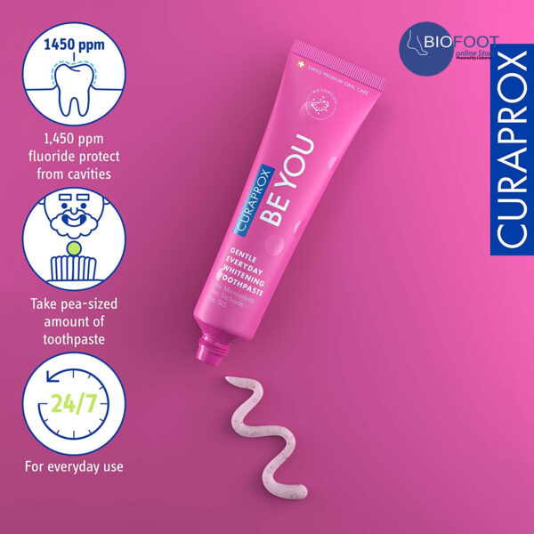 Curaprox Be You Watermelon Gentle Everyday Whitening T/P 60ml - Image 4