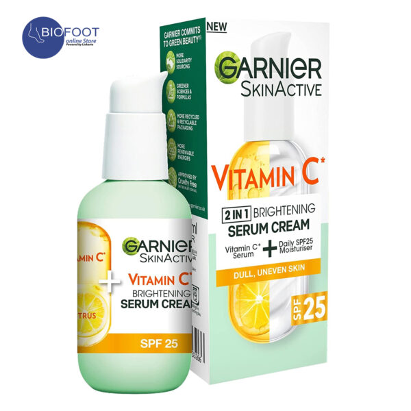 Garnier Skinactive Vitamin c 2in1 Brightening Serum Cream 25SPF 50ml