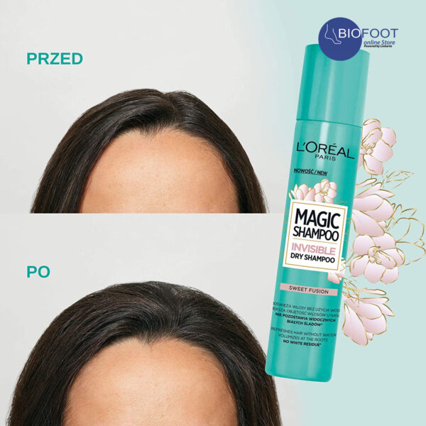 Loreal Paris Magic Shampoo Invisible Dry Shampoo Sweet Fusion 200ml - Image 3