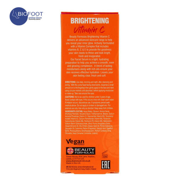 Beauty Formula Vitamin C Brightening Facial Serum 30mI - Image 2