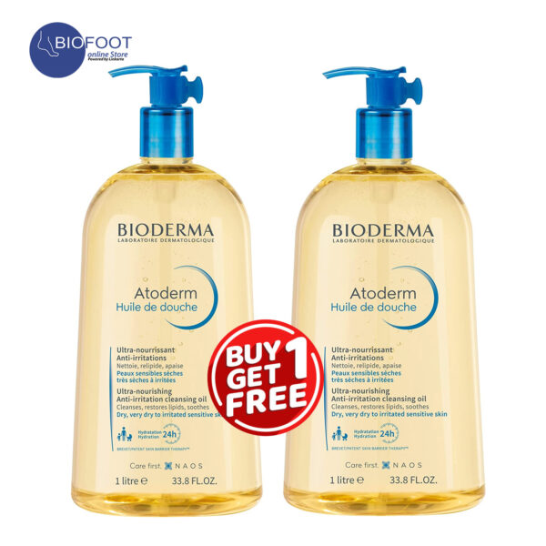 Bioderma Atoderm Shower Oil 1L Offer Pack of 2Pcs