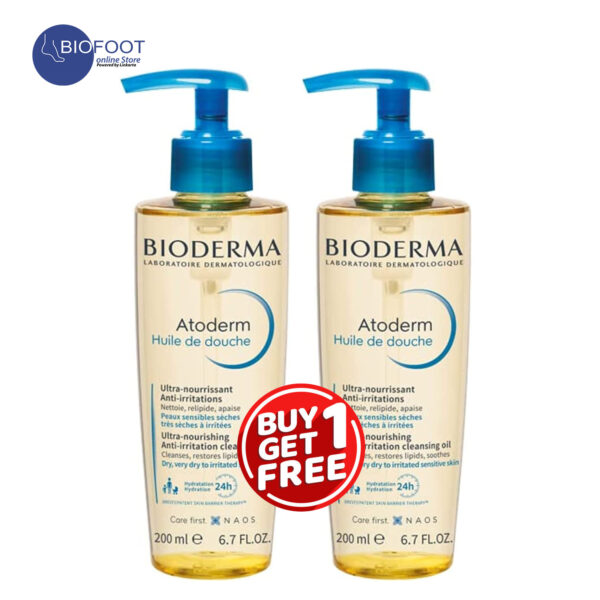 Bioderma Atoderm Shower Oil 200ml Offer Pack of 2Pcs