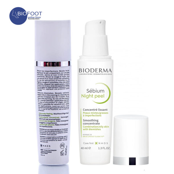 Bioderma Sebium Night Peel Smoothing Concentrate Gel 40ml - Image 2