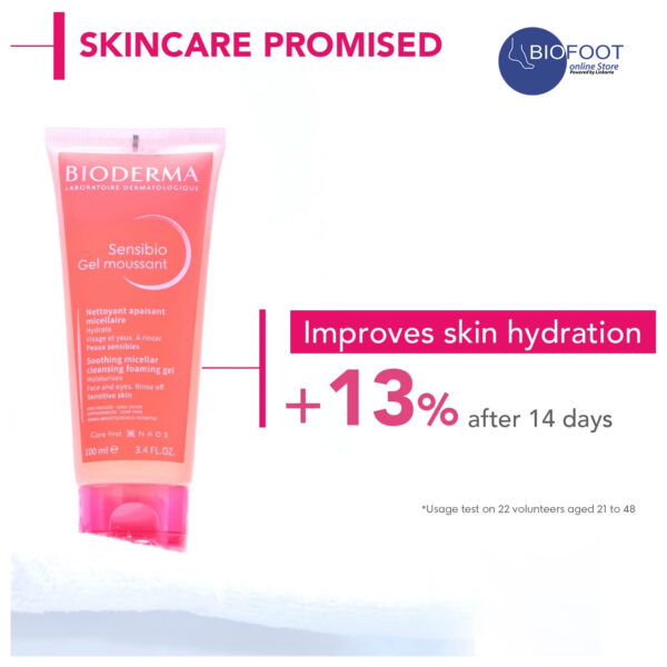 Bioderma Sensibio Gel Moussant Cleansing Foaming Gel For Sensitive Skin 100ml - Image 2