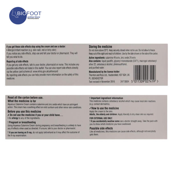 Care Aqueous Calamine Cream 100g - Image 2