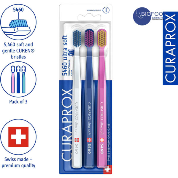 Curaprox 5460 Ultra Soft Toothbrush Pack of 3pcs - Image 3
