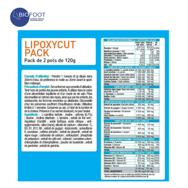 Eric Favre Lipoxycut Saveur Fruits Rouges 2pc with Free Shaker offer Pack - Image 3