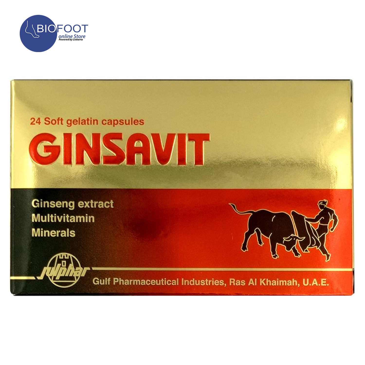 Ginsavit Soft Gelatin 24 Capsules Online Shopping Dubai, UAE Linkarta