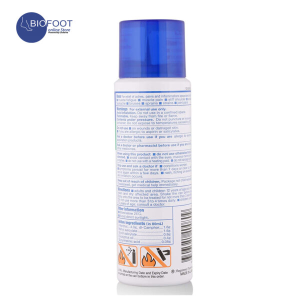 Salonpas Spray for Pain Relief 80ml - Image 2
