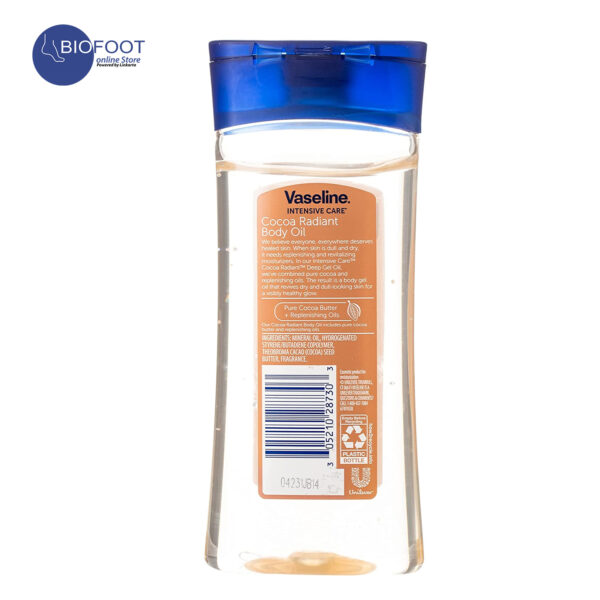 Vaseline Cocoa Radiant Body Oil 200ml - Image 2