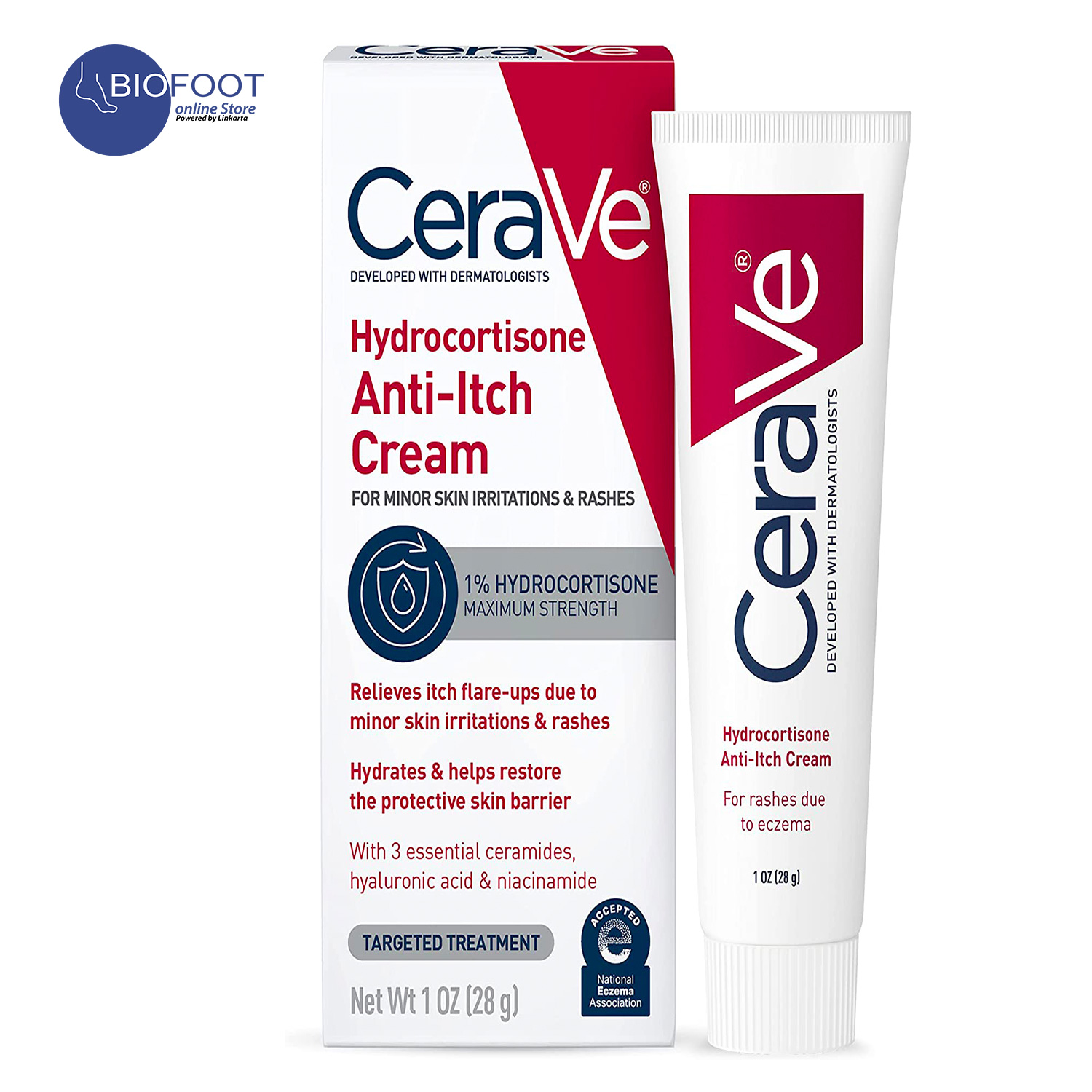 CeraVe Hydrocortisone Anti-Itch Cream 28g Online Shopping Dubai, UAE |  Linkarta