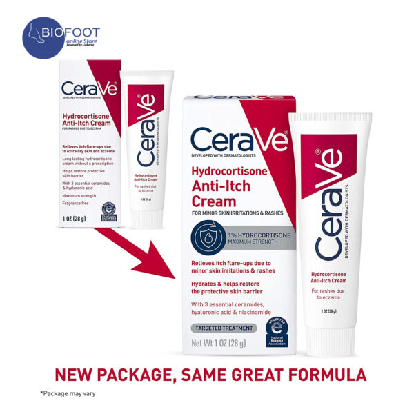 CeraVe Hydrocortisone Anti-Itch Cream 28g - Image 3
