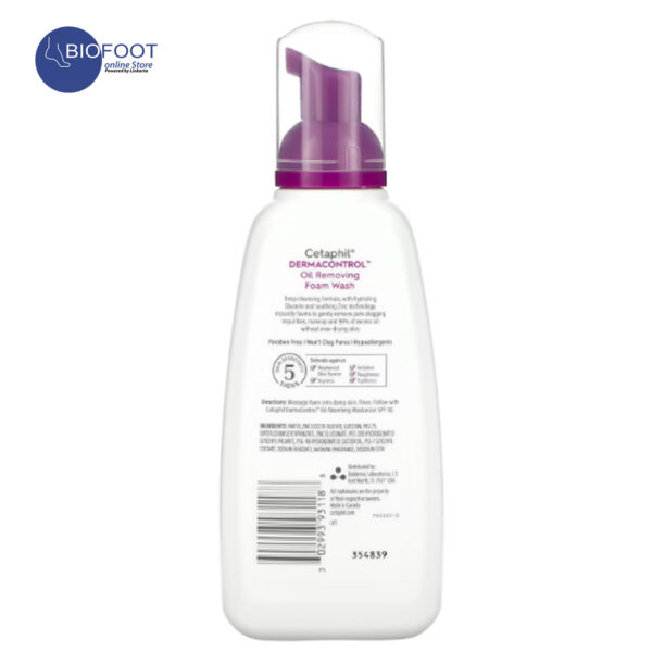 Cetaphil Derma Control Oil Removing Foam Wash 237ml - Image 2