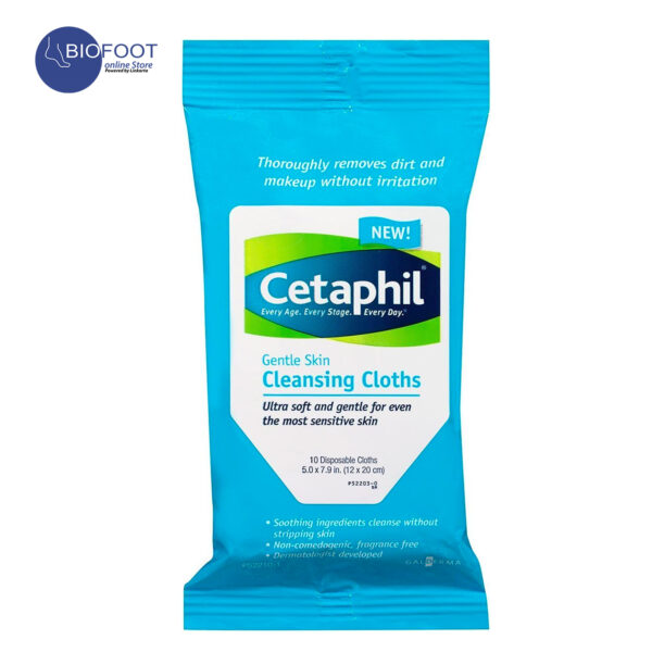 Cetaphil Gentle Skin Cleaning Cloths Sensitive Skin 10pcs 5*7.9in