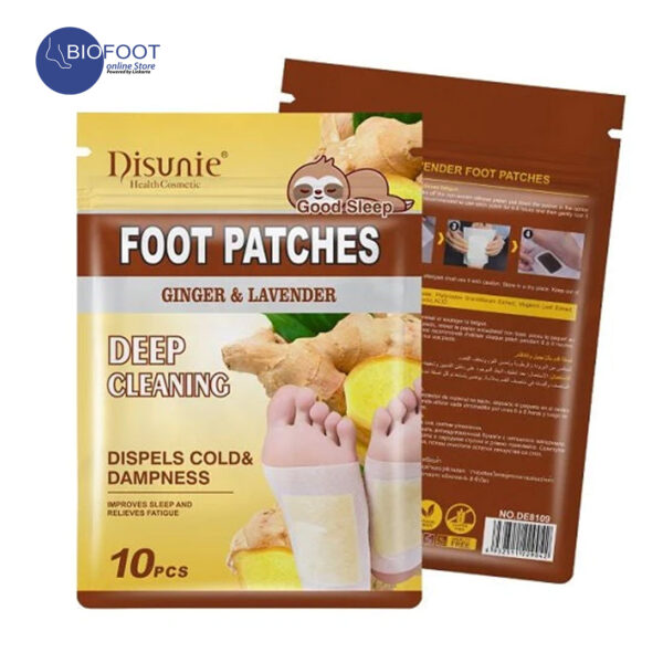 Disunie Foot Patches Deep Cleaning Ginger & Lavender 10pcs - Image 2