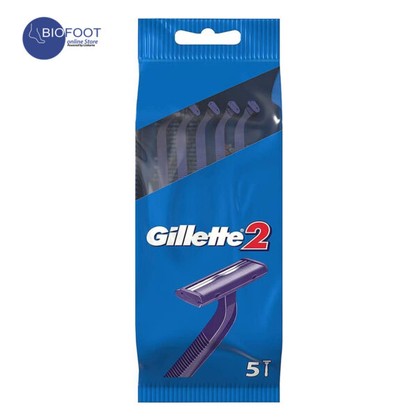 Gillette G2 Disposable Razor, 1 Pack of 5 Razors