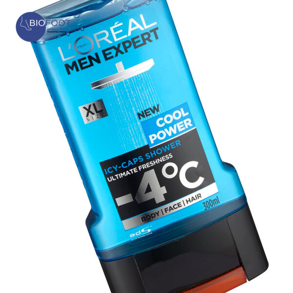 Loreal Men Expert Cool Power ICY Cpas Shower -4c for Body, Face and Hair 300ml - Image 2