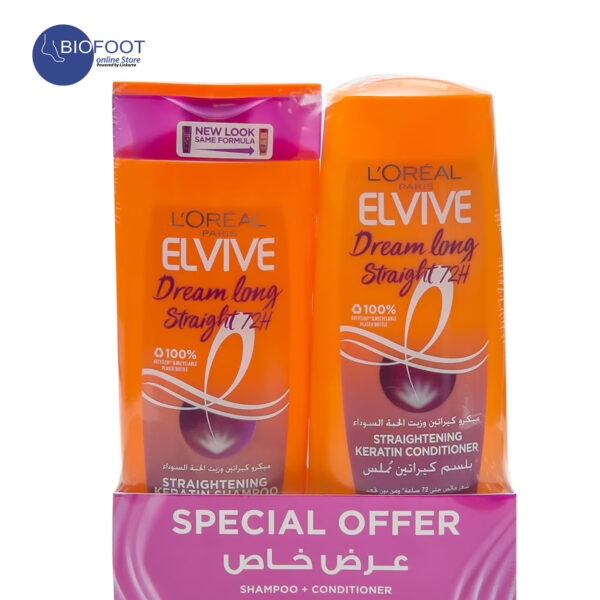 Loreal Paris Elvive Dream Long Straight 72h Shampoo and Conditioners 400ml