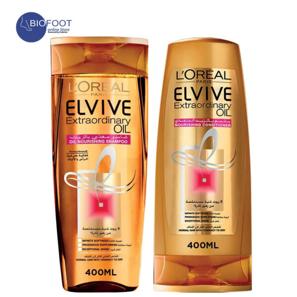 Loreal Paris Elvive Extraordinary Oil Nourishing Shampoo and Conditioners 400ml