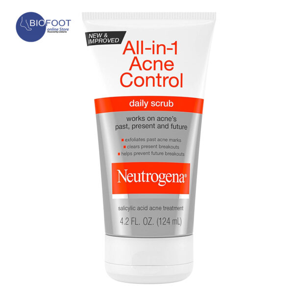 Neutrogena All in 1 Acne Control Daily Scrub 124ml